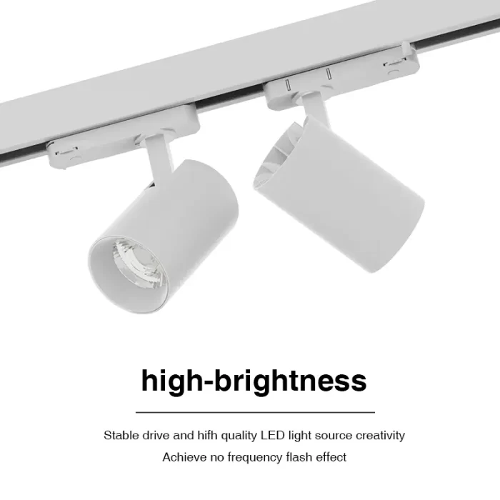 T1501B - 30W 4000K 36°N/B Ra80 White - LED Track Lights-Modern Track Lighting--3