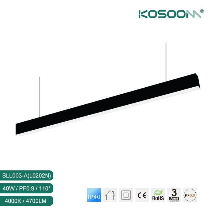 LED Linear Pendant Lights L0202B 40W 4000K-KOSOOM-40w LED Linear Lights--SLL003 A 02N