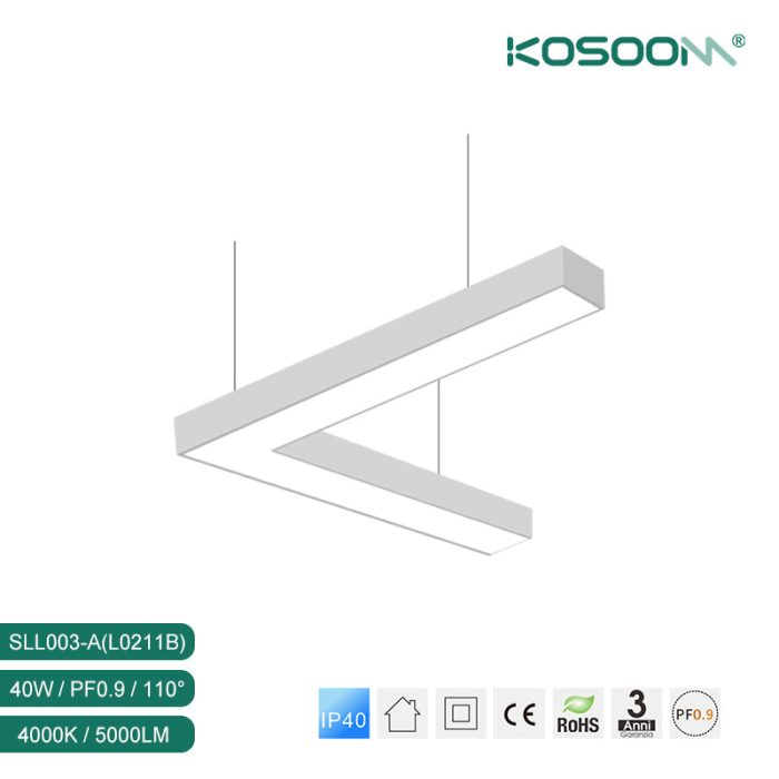 LED Linear Pendant Lights L0202B 40W 4000K-KOSOOM-Retail Store Lighting--SLL003 A 11B