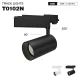 T0102N - 12W 3000K 36°N/B Ra80 Black - LED Track Lights-12W LED Track Lights-TRL001-T0102N