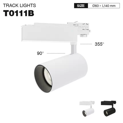 T0111B - 30W 3000K 55°N/B Ra80 White - LED Track Lighting-Kitchen Lighting--T0111B