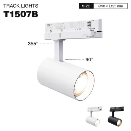 T1507B – 30 W 4000 K 36° N/B Ra80 Weiß – LED-Schienenleuchten – 20 W LED-Strahler – T1507B