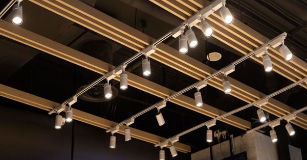 stock photo spotlights set hanging on the ceiling track led lighting system 1808717230 transformed 600x600