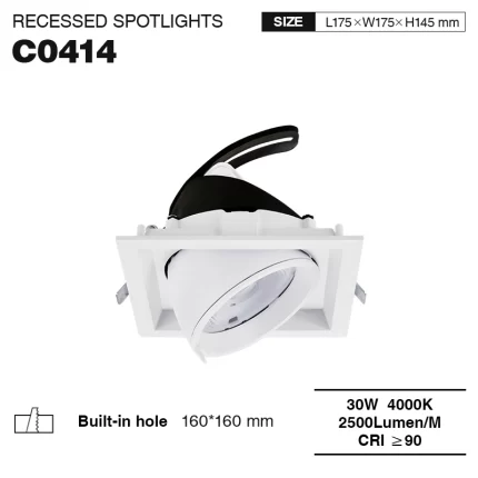 C0414– 30W 4000K 24˚N/B Ra90 Цагаан – LED хонгилтой гэрэлтүүлэгч--01