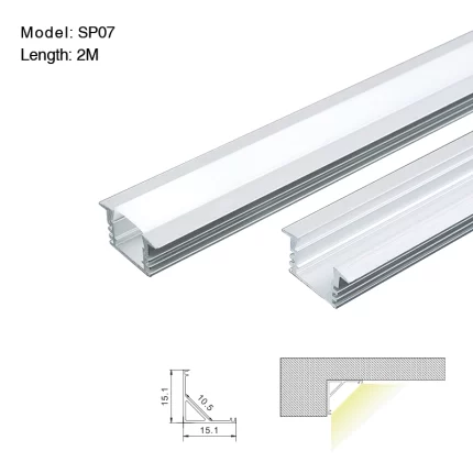 LED Profile L2000×15.1×15.1mm - SP07-Surface Mount LED Channel--01
