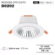 D0202 –7W 4000K 36˚N/B Ra90 White– LED Downlights-White Recessed Lighting--01