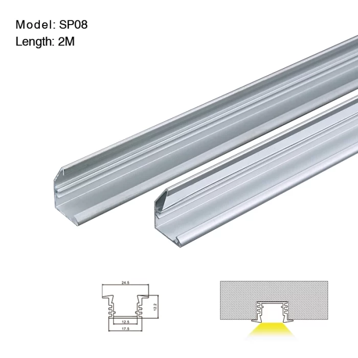 Širokorozměrný světelný profil LED - SP08 STL003 Kosoom-Osvětlení maloobchodních prodejen--01
