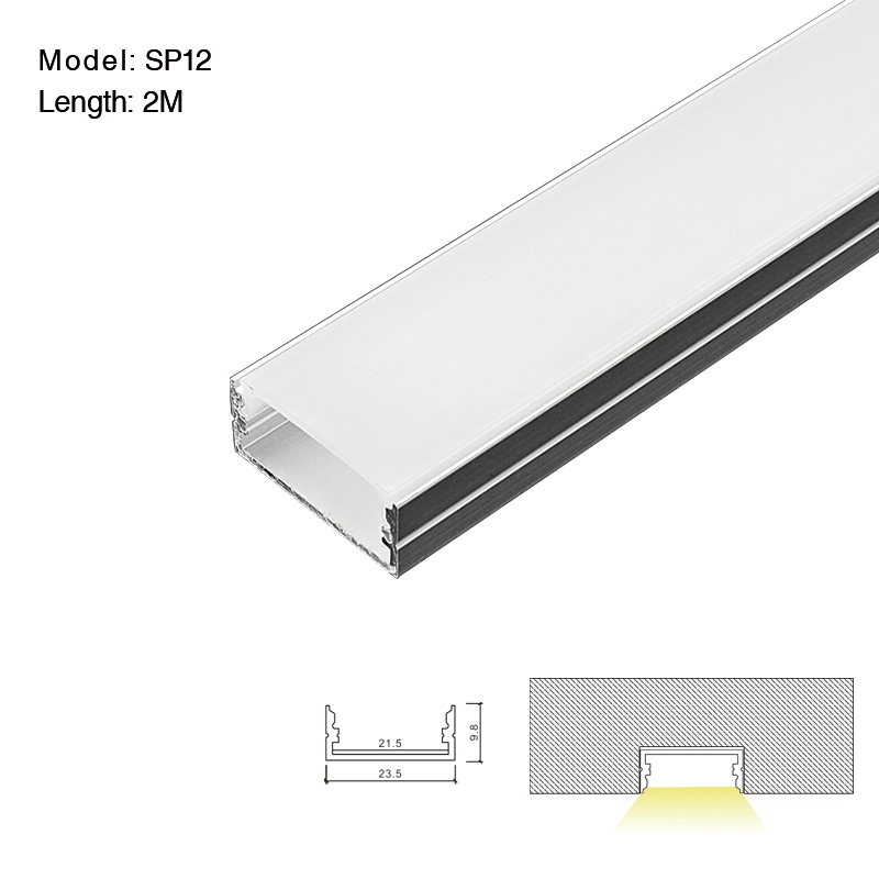LED Profile L2000×23.5×9.8mm - SP12-Surface Mount LED Channel--01