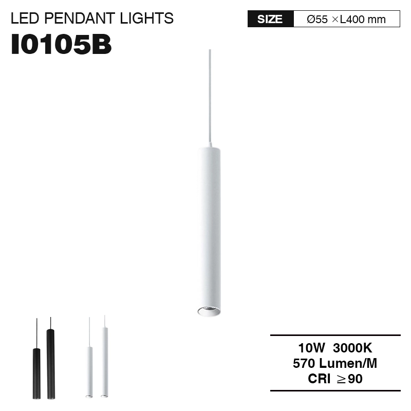 I0105B–10W 3000K 36˚N/B Ra90 White–  Pendants Lights-Cafe Lighting--01