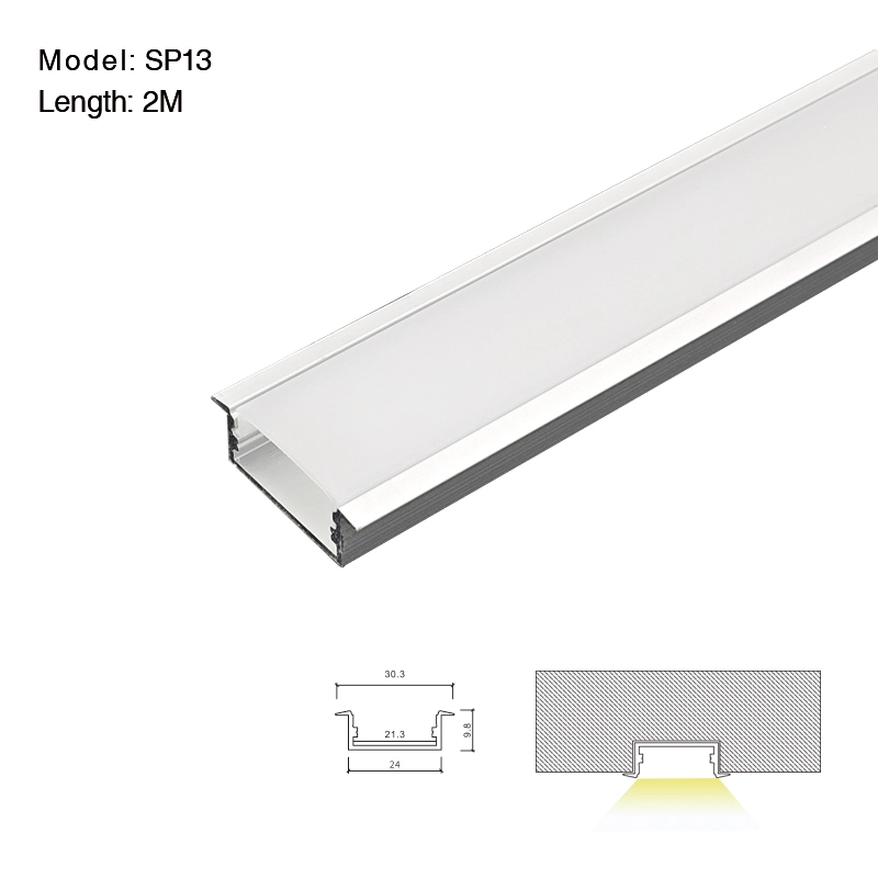 LED Aluminum Channel L2000×30.3×9.8mm - SP13-Retail Store Lighting--01