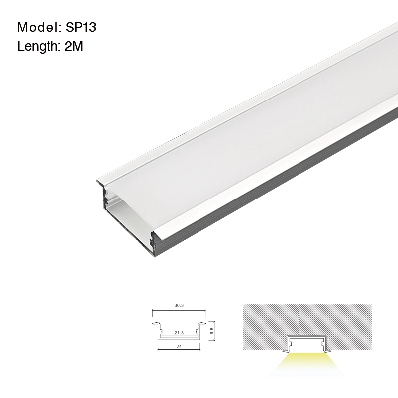 LED-Aluminiumkanal L2000×30.3×9.8 mm – SP13-Zubehör – 01