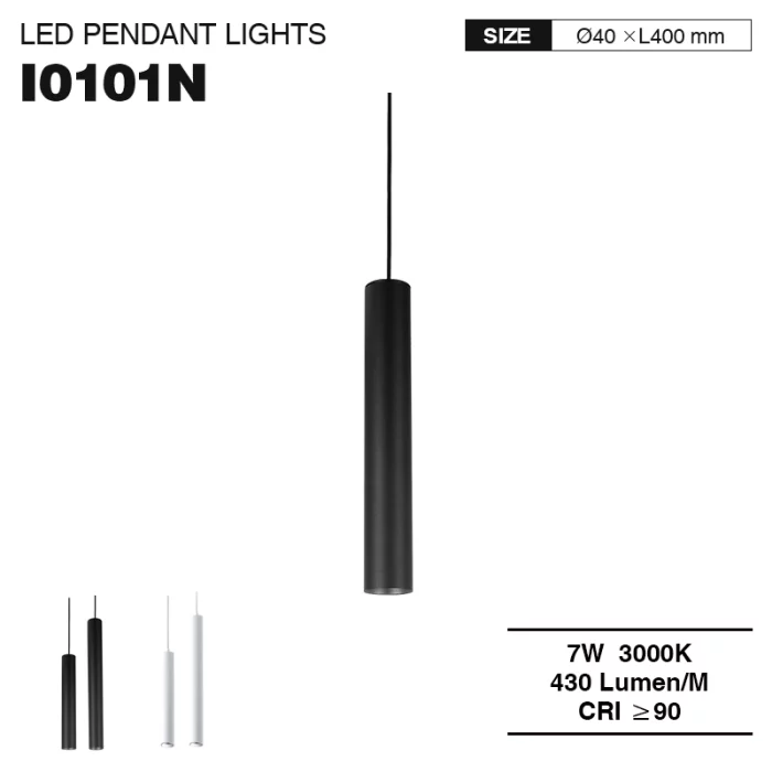 I0101N– 7W 3000K 36˚N/B Ra90 baltas – pakabinami šviestuvai – išmanusis liustra – 01