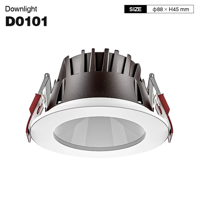 D0101 - 8W 3000K 70°N/B Ra90 Putih - Lampu Sorot Tersembunyi-Pencahayaan Kamar Tidur-CDL001-E-01