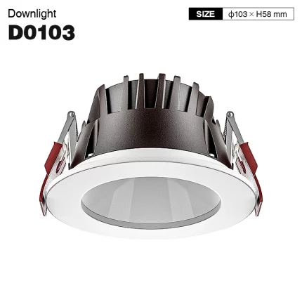 D0103 - 10W 3000K 70°N/B Ra90 Wäiss - Recessed Spotlights-Recessed Spotlights-CDL001-E-01