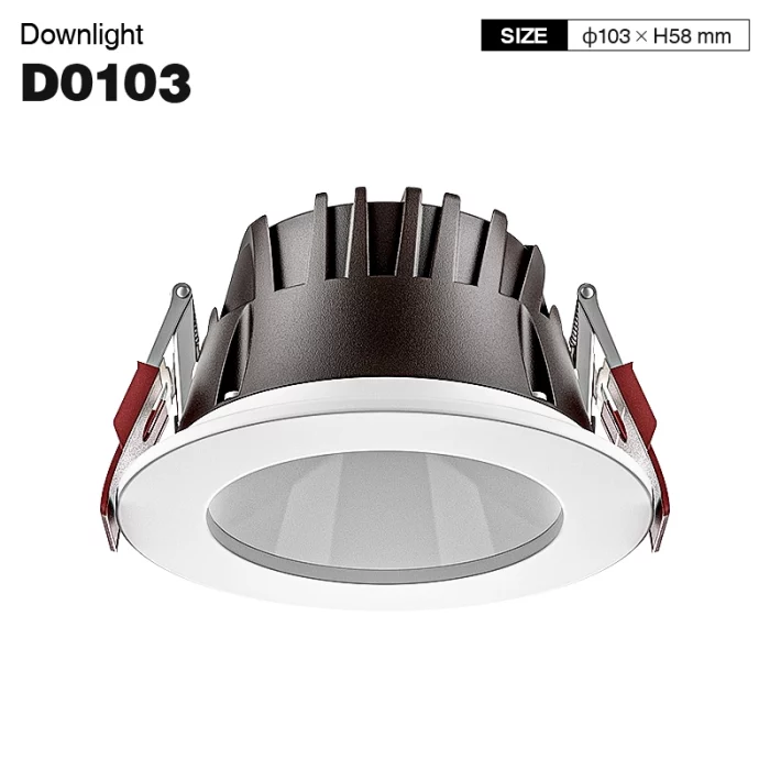 D0103 - 10W 3000K 70°N/B Ra90 White - Recessed Spotlights-Recessed Spotlights-CDL001-E-01