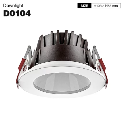 D0104 - 10W 4000K 70°N/B Ra90 Λευκό - Χωνευτοί προβολείς-Φωτισμός σαλονιού-CDL001-E-01