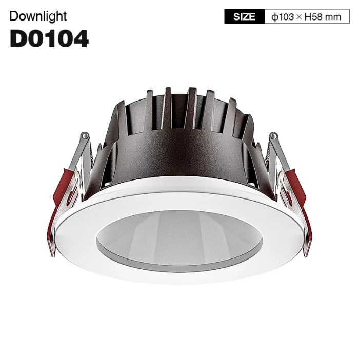 D0104 - 10W 4000K 70°N/B Ra90 White - Recessed Spotlights-Living Room Lighting-CDL001-E-01