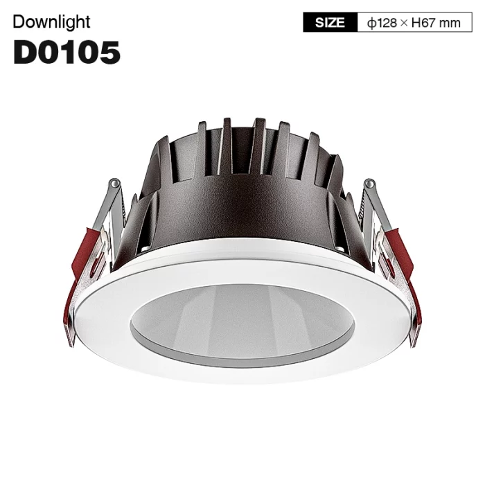 D0105 - 20W 3000K 70°N/B Ra90 White - Recessed Spotlights-Basement Lighting-CDL001-E-01