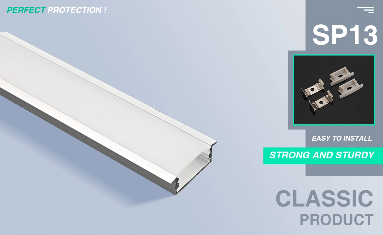 Canal LED din aluminiu L2000×30.3×9.8mm - Profil SP13-LED--01