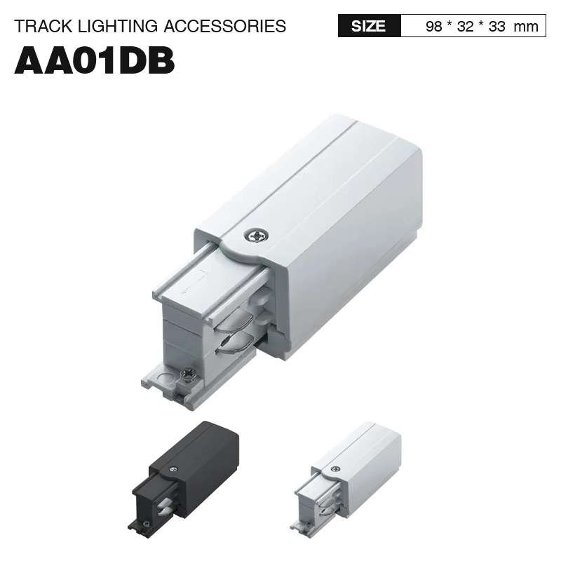 Conector de alimentare pătrat cu patru fire Dreapta Alb TRA001-AA01DB Kosoom-Accesorii--01