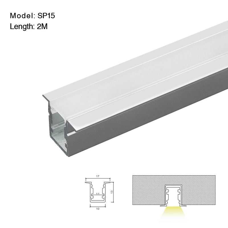 کانال آلومینیومی LED L2000×17×2713mm - SP15-LED Profile--01