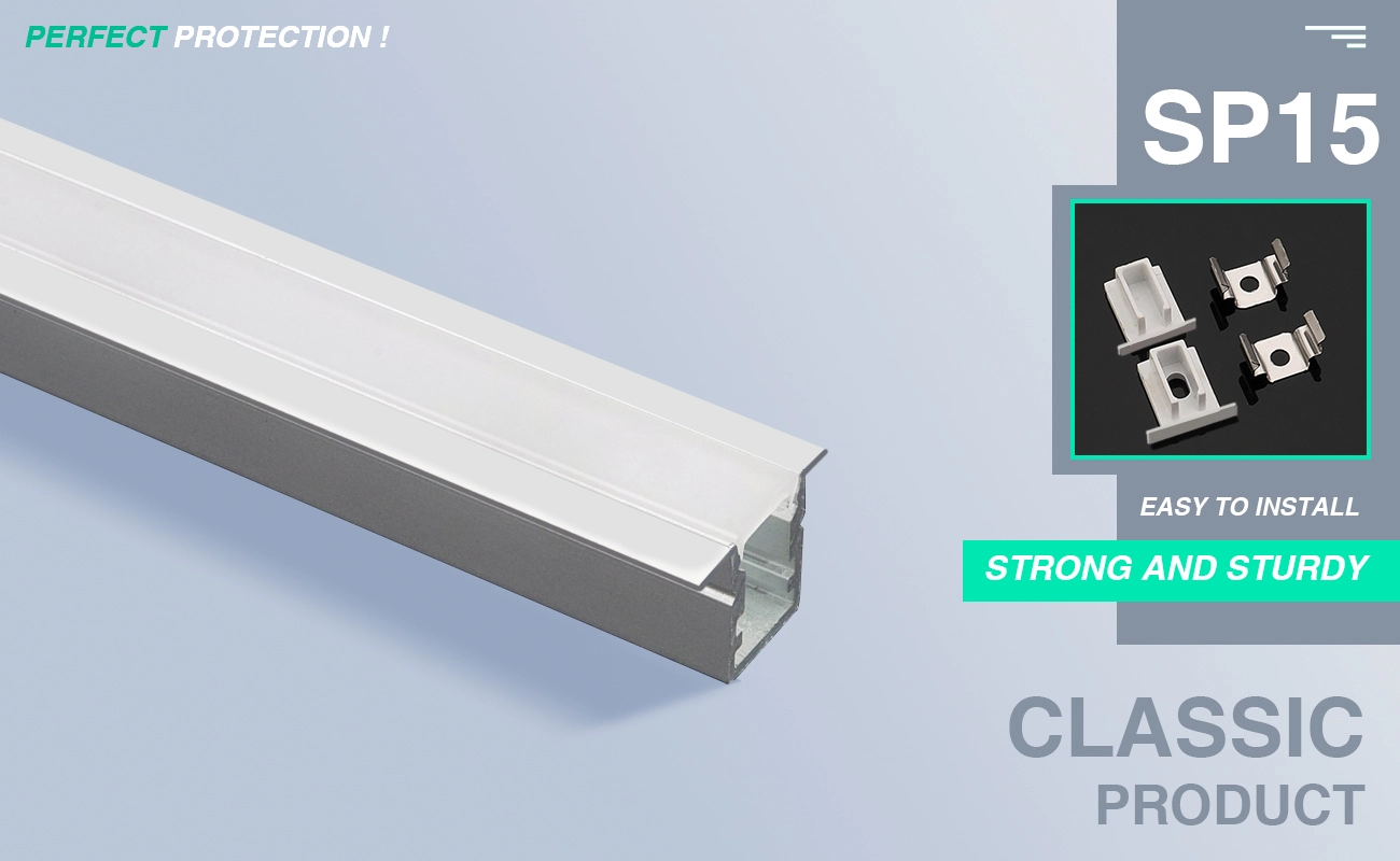 LED Aluminum Channel L2000×17×2713mm - SP15-Retail Store Lighting--01