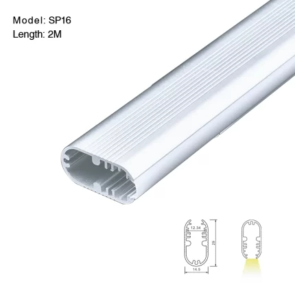 LED Profile L2000×29×14.5mm - SP16-Retail Store Lighting--01