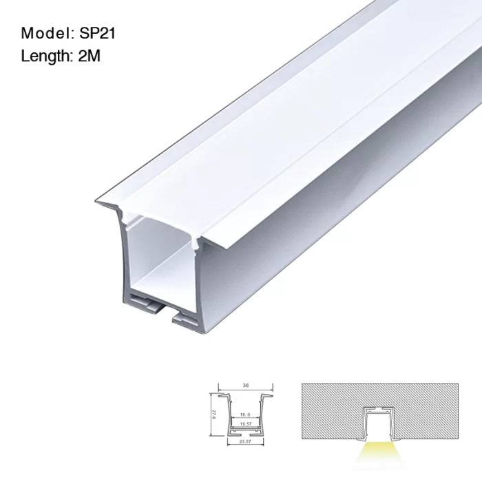 LED Aluminum Channel L2000×36×27.6mm - SP21-LED Aluminum Channel--01