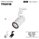 T0501B– 28W 3000K 24˚N/B Ra80 Blanco – Luces de riel LED-Iluminación de riel comercial--01