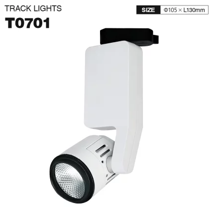 T0701– 35W 3000K 24˚N/B Ra80 Black – LED Track Lights-Retail Store Lighting--01