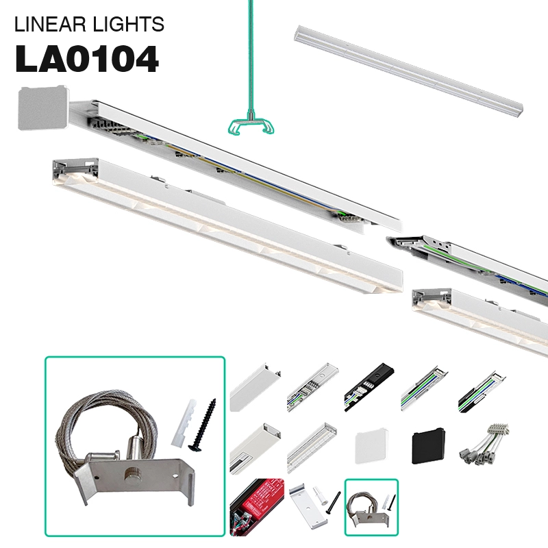 Fio de suspensão LED de 5 metros - LA0104 MLL002-A Kosoom-Fio suspenso de luz linear - 01