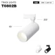 T0802B – 8W 3000K 24˚N/B Ra80 White – Track Light Fixture-Retail Store Lighting--01
