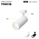 T0801B – 8W 3000K 24˚N/B Ra80 White – Track Light Fixture-Supermarket Lighting --01