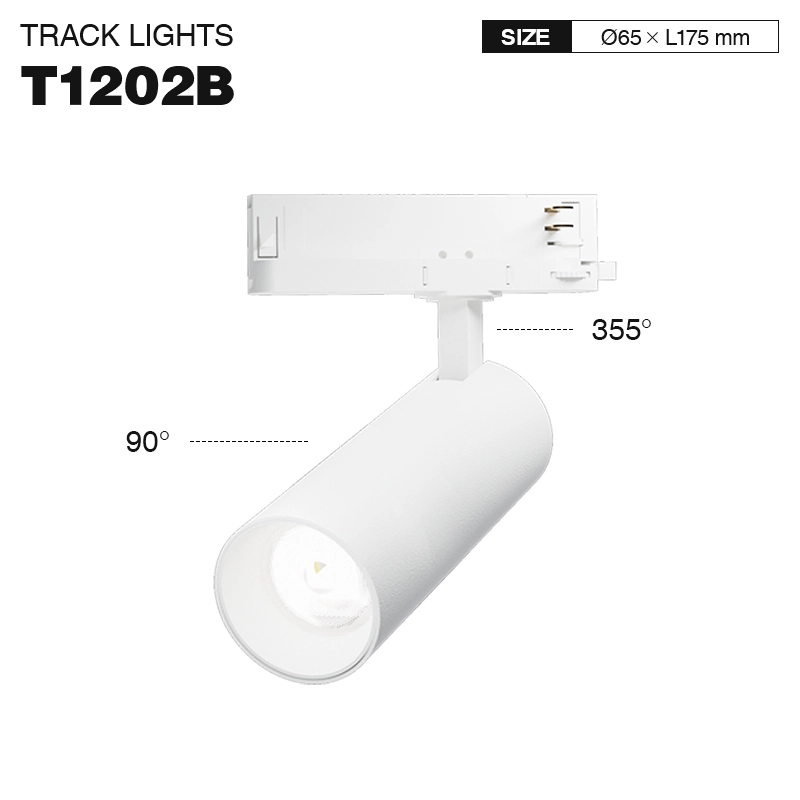 T1202B – 30W 4000K 36˚N/B Ra90 White –  LED Track Lights-Art Spotlight--01