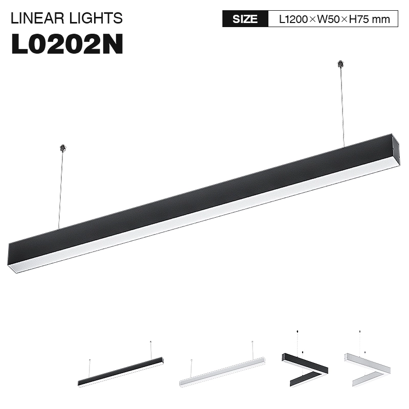 L0202N–40W 4000K 110˚N/B Ra80 Black– Linear Lights-Linear Lights--01