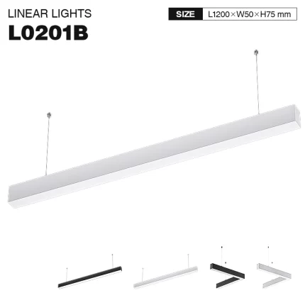 L0201B–40W 3000K 110˚N/B Ra80 Black– Linear Lights-Linear Lights-SLL003-A-01