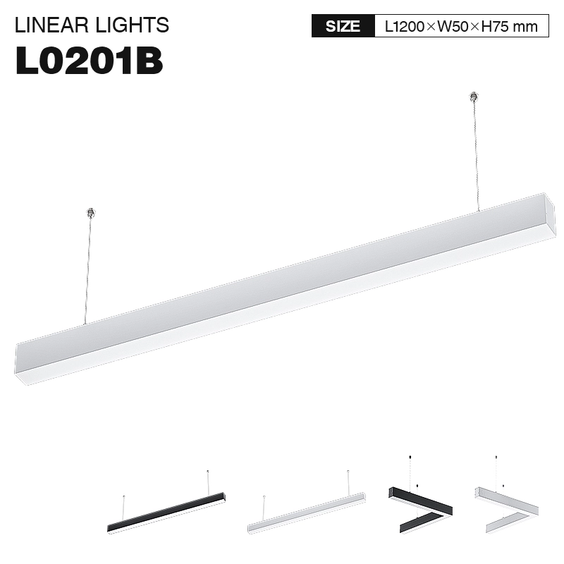 L0201B–40W 3000K 110˚N/B Ra80 Black– ពន្លឺលីនេអ៊ែរ-Linear Lights-SLL003-A-01