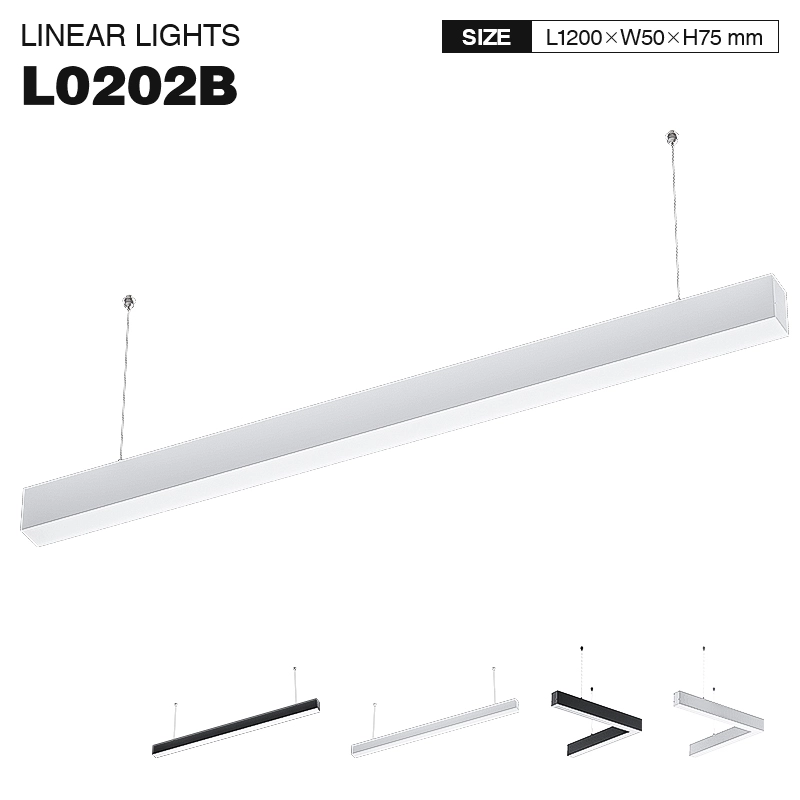 L0202B–40W 4000K 110˚N/B Ra80 Schwarz – Lineare Lichter – Lineare Kücheninselbeleuchtung – SLL003-A-01