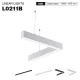 L0211B–40W 4000K 110˚N/B Ra80 Negro– Luces lineales-Luz lineal Supermercado-SLL003-A-01