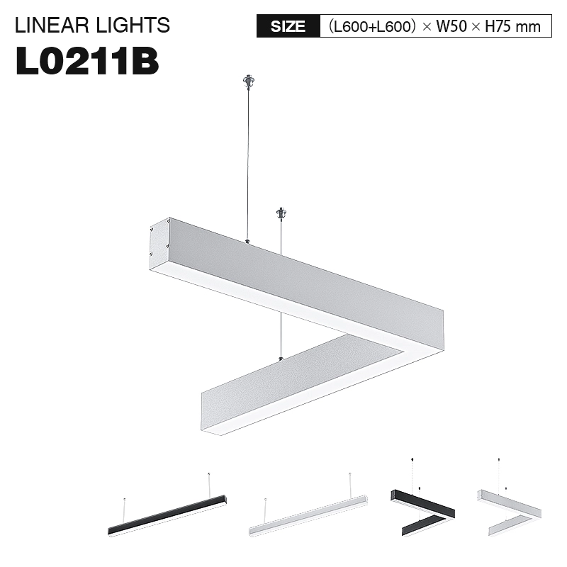 L0211B–40W 4000K 110˚N/B Ra80 Dubh – Soilse Líneach-Ollmhargadh Solas Líneach-SLL003-A-01