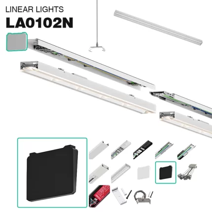 Սև գլխարկ MLL002-ի համար - A Linear Lamp 5 տարի երաշխիք-Աքսեսուարներ--01