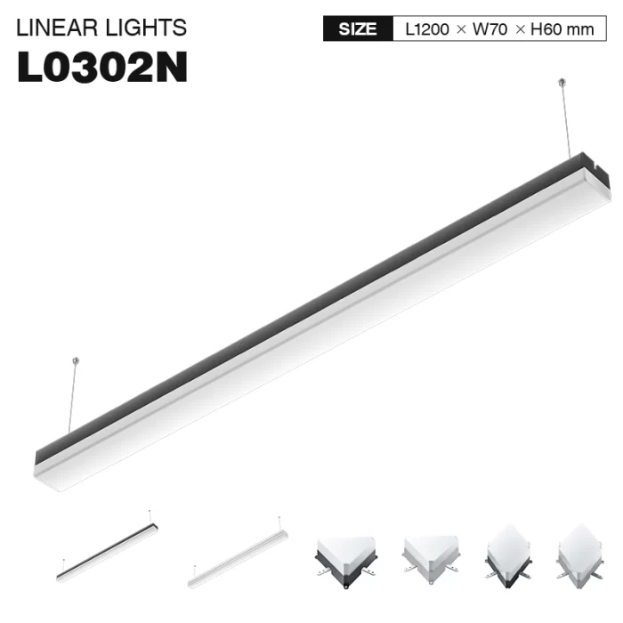 L0302N –40W 4000K 120˚N/B Ra80 تور- LED خطي څراغونه-40w LED خطي څراغونه--01