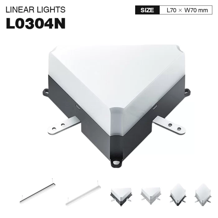L0304N –3W 4000K 130˚N/B Ra80 fekete – háromszög modul LED-es lineáris lámpákhoz – Lineáris mennyezeti lámpa – 01