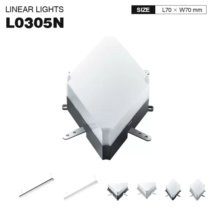 L0305N –4W 3000K 130˚N/B Ra80 Black – Diamond Module for LED Linear Lights-Retail Store Lighting--01