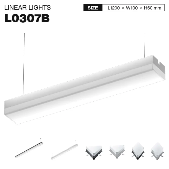 L0307B –50W 3000K 120˚N/B Ra80 Hvid– LED Lineært lys-Pendellamper til køkkenø--01