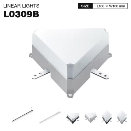 L0309B –4W 3000K 130˚N/B Ra80 White- Τριγωνική μονάδα για γραμμικά φώτα-γραμμικά φώτα--01