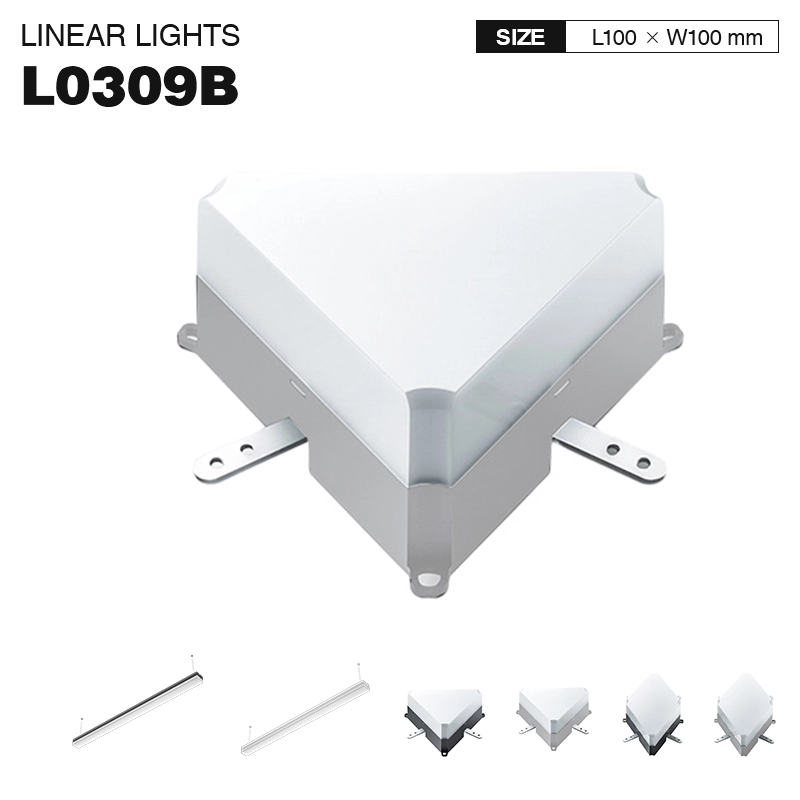 L0309B –4W 3000K 130˚N/B Ra80 White- Triangular Module for Linear Lights-Linear Ceiling Light--01