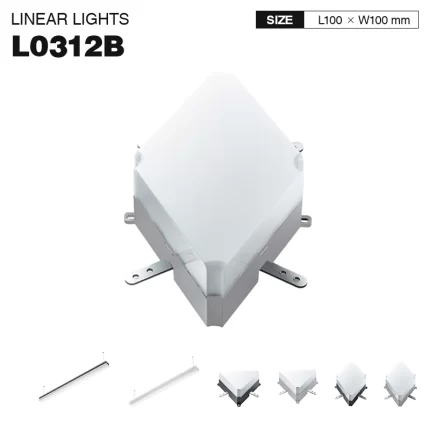 L0312B –6W 4000K 130˚N/B Ra80 Branco – Módulo de diamante para luces lineais-Luces lineais--01