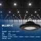 150W UFO LED, 6000K, High Lumen Output, Robust IP65 Rating - U0104-MLL001-C-KOSOOM-High Bay LED Shop Lights-MLL001-C-02