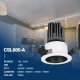C0502–7W 4000K 24˚N/B Ra90 Μαύρο – Προβολείς LED εσωτερικού χώρου-Εμπορικός χωνευτός φωτισμός--02